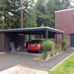 Doppelcarport mit Abstellraum seitlich